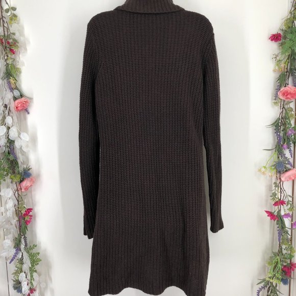 J. Jill brown turtleneck wool blend dress - Picture 4 of 7